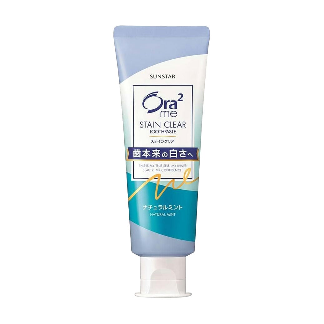 Відбілювальна зубна паста SUNSTAR Ora2 Me Stain Clear Mild Toothpaste, натуральна м'ята, 130 г